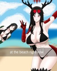 a'zieb, scarlet_king, scp-682, scp_foundation, 2girls