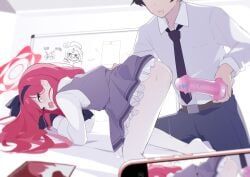 sensei_(blue_archive), takane_(blue_archive), blue_archive, suwakana, 1boy