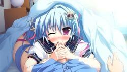luluna, magical_marriage_lunatics!!, 1boy, 1girl, blanket_veil