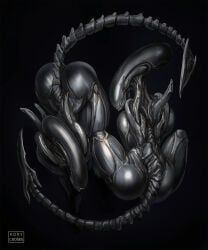female_xenomorph, xenomorph, alien_(franchise), kory_cromie, 2aliens