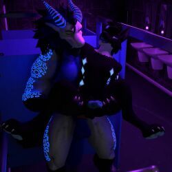 vrchat, chase97, animal_genitalia, anthro, arm_around_shoulders