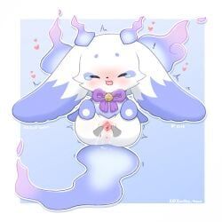 lunlun_(nijisanji), nijisanji, anus, bell, blue_arms