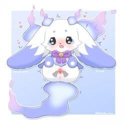 lunlun_(nijisanji), nijisanji, anus, bell, blue_arms