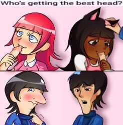 george_harrison, ringo_starr, the_beatles, the_beatles_cartoon, kaitike
