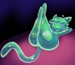 abstract_background, ambiguous_gender, anthro, big_butt, butt