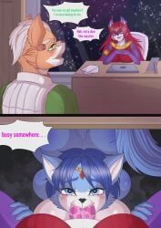 fox_mccloud, krystal_(star_fox), nintendo, star_fox, lindablood