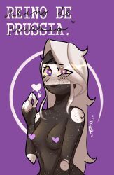 prussia_(countryhumans), countryhumans, countryhumans_girl, 1girls, censored