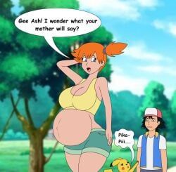 ash's_pikachu, kasumi_(pokemon), pikachu, pokemon_(species), satoshi's_pikachu
