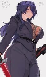 acheron_(honkai:_star_rail), black_swan_(honkai:_star_rail), honkai:_star_rail, honkai_(series), arnkun