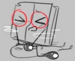book_(bfdi), needle_(bfdi), battle_for_dream_island, object_shows, closed_eyes