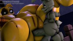 plushtrap_(fnaf), toy_chica_(fnaf), five_nights_at_freddy's, five_nights_at_freddy's_4, fnaf