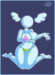 the_angel_(deltarune), deltarune, bifa, anthrofied, ass