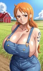 nami_(one_piece), one_piece, kyoru189, 1girls, big_breasts