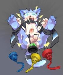 harusuke, wuirnad, anthro, blue_body, blue_fur