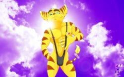 ratchet_(ratchet_and_clank), ratchet_and_clank, fabfelipe, 1boy, black_mankini