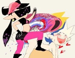 callie_(splatoon), inkling, octarian, octo_callie, octoling