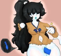 aria_(oc), whyquestion, 1girls, black_hair, blue_lipstick