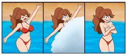 monica_(monica_and_veronica), monica_and_veronica, floonasif, 1girls, accidental_exposure
