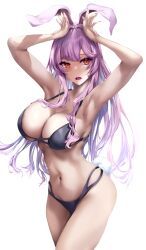 reisen_udongein_inaba, touhou, kaeranu_kaeru, animal_ears, armpits