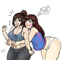 d.va, mei_(overwatch), mei_ling_zhou, mischief, doritos