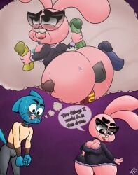 gumball_watterson, joanna_watterson, cartoon_network, the_amazing_world_of_gumball, mysterywhiteflame
