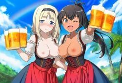 manaia_matawhaura_hato, maria_magdalena_dietrich, luminous_witches, world_witches_series, 2girls