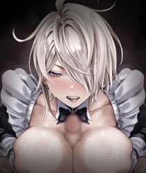 original, kobun0, 1boy, ahoge, apron