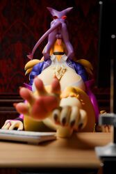 digi_(yourdigimongirl), digimon_(species), impmon, renamon, bandai_namco