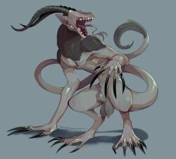 furikake, animal_genitalia, balls, claws, feral