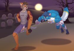 moura_(king_pangolin), original_character, halloween, holidays, artiskarushi