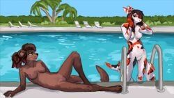 tazal, amur_carp, anthro, aquatic, areola