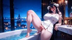 albedo_(overlord), overlord_(maruyama), ccmint, 1girl, 1girls
