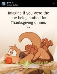 chester_the_otter, holidays, instagram, peta, thanksgiving