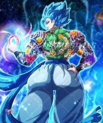 female_gogeta, gogeta, shenron, dragon_ball, dragon_ball_super