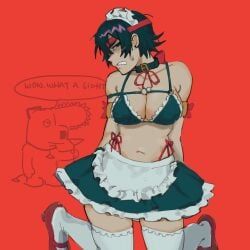 brian_griffin, himeno_(chainsaw_man), pochita_(chainsaw_man), chainsaw_man, family_guy