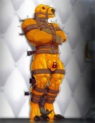 tridark, 1boy, 3_toes, agressive, anatomically_correct