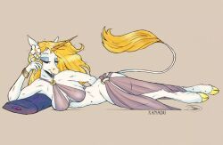 original_character, original, xanadu, blonde_hair, closed_eyes