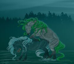 pisces_kelp_(fursona), ambiguous_gender, animal_genitalia, animal_penis, balls