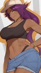shihouin_yoruichi, bleach, tettora, 1girls, alternate_costume