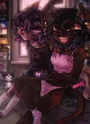 karmierules, 2girls, after_sex, background, female