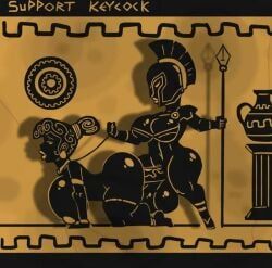 history, keycock, 1futa, 1girls, all_fours
