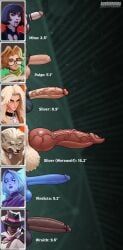 mina_(deadlock), mina_ha, paige_(deadlock), silver_(deadlock), vindicta_(deadlock)