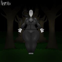slenderwoman, xxxloxy_(artist), big_breasts, black_suit, female