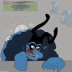 anonymous_character, blue_meanie, yellow_submarine, anus_worship, ass_grab