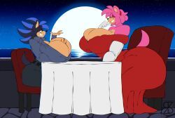amy_rose, satoshi_(truebladedge1), sonic_(series), superix, 1boy
