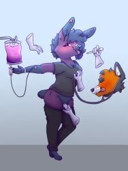 anthro, arm_tuft, bandage, bandage_on_face, bandage_on_nose