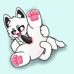 squid_dog_(changed), changed_(video_game), anal, anal_fluids, anal_penetration
