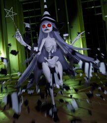 karaka_(merafume), lorded, accident, accidental_exposure, animated_skeleton