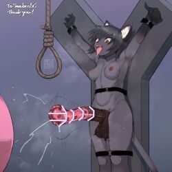 nezumickey, animal_genitalia, animal_penis, anthro, areola