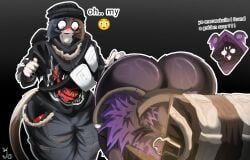 meow_skulls_(fortnite), raven_team_leader, what_do_i_type, bending_over, distracted